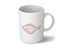 Cute Flounder Flatfish Ocean Animal PNG Summer Aquatic Product Image 6
