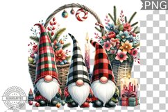 Christmas Gnome Sublimation - Clipart PNG Design Product Image 1