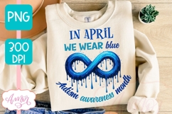 Autism Awareness Month PNG sublimation design Product Image 1
