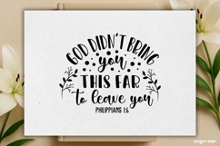 God Quote SVG Engraved | Faith SVG Product Image 2