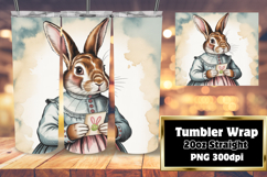 TRENDY 20oz Sublimation Tumbler , Easter Bunny Product Image 1