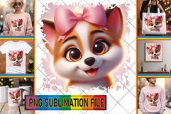 Cheerful PNG Designs for TSHIRTS, 3D Dog Product Image 1