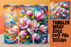 CHARMING 20oz Tumbler Design , Flowers Product Image 1