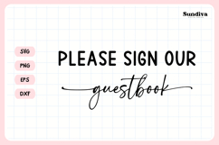 Wedding Sign Saying SVG | Please Sign Our Guestbook Product Image 3