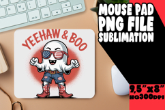 CHEERFUL MOUSE MAT PLAYFUL DESIGN, Funny Ghost Product Image 1