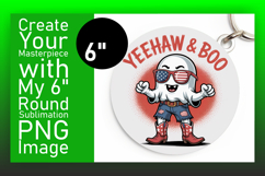 Vibrant Circle Design Car Coaster PNG , Funny Ghost Product Image 1