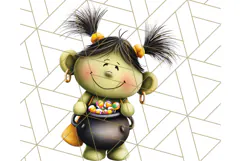 Monster Kids Clipart PNG, Cute Halloween Costume Art Product Image 3