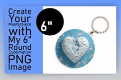 Radiant Heart Walls: Sublimation Ornaments Product Image 1