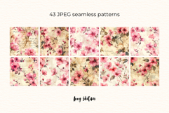 Love Letter Valentine Digital Paper Kit Rococo Patterns Product Image 5