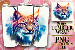 Joyful nights 20oz tumbler wrap, Animals Art Product Image 1