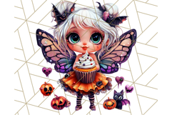 Halloween Fairy Clipart PNG, Cute Chibi Fairy Art Clip Art Product Image 3