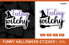 Funny Halloween Sticker | Feeling Witchy Product Image 1