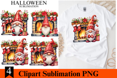 4 Christmas Gnome Clipart PNG | Merry Christmas Png Product Image 1