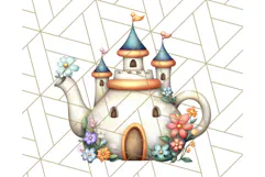 Princess Tea Party PNG Clipart with Teacups & Fancy Treats Product Image 3