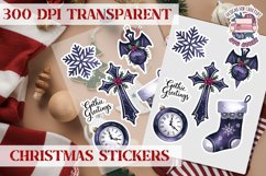 Christmas Sticker Sheet Gothic Dark Winter Holiday PNG Product Image 1