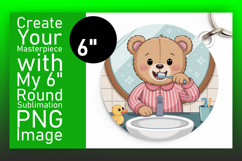 Creative Round Design for Car Coasters , Cute Bear Product Image 1