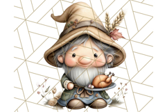 Fall Gnome Clipart PNG Cute Thanksgiving Gnomes Product Image 3