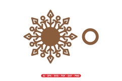 Snowflake Tealight Holder Laser Cut Design Product Image 2