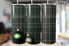 Green Christmas Plaid Tumbler Wrap -High Quality 300 Dpi Product Image 1