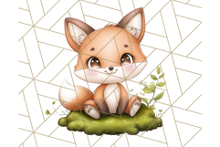 Woodland Nursery Baby Animals And Fantasy Forest PNG Clipart Product Image 3