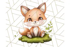 Woodland Nursery Baby Animals And Fantasy Forest PNG Clipart Product Image 3