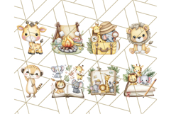 Cute Safari Animal Clipart PNG for Kids, African Wildlife Product Image 3
