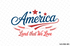 America Land that we love svg, Patriotic 4th of july svg Product Image 1