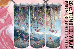 15x Watercolor Meadow Tumbler Wrap 20oz Bundle PNG, Spring Product Image 8