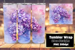 Colorful Floral 20oz Tumbler Wrap Sublimation Product Image 1