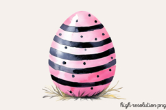 Black Pink Easter Clipart PNG Product Image 1
