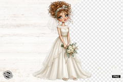 Cute Wedding Bride Clipart Product Image 1