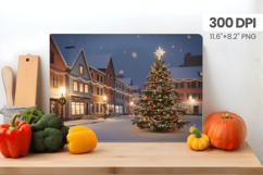 Winter Christmas Wonderland Cutting Board PNG Sublimation Product Image 1