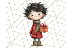 Christmas Whimsy Clipart, Holiday Kids PNG Graphics Product Image 3