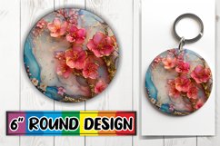 Luxe Gold Floral Sublimation Coasters Product Image 1