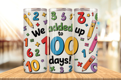 100 Days Of School Tumbler wrap, Teacher Day 20oz Tumbler Product Image 1