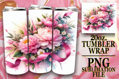 JOYFUL WHISPERS 20oz TUMBLER WRAP, Flowers Product Image 1