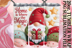 Cozy Dreams 20oz tumbler wrap, Holiday Gnome Product Image 1