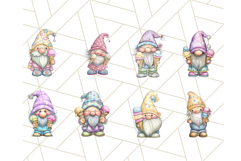 Ice Cream Gnome Clipart PNG Summer Dessert Art, Summer Gnome Product Image 7