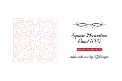 Square Decorative Panel SVG | Laser Cut File Product Image 2