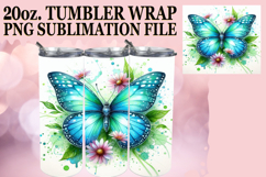 ENCHANTING DREAMS 20oz TUMBLER WRAP, Butterfly Product Image 1