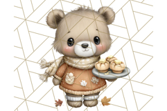 Thanksgiving Woodland Animals Clipart PNG Product Image 3