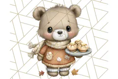 Thanksgiving Woodland Animals Clipart PNG Product Image 3