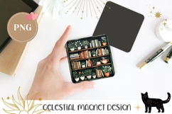 Colorful Books Magnet Design, Cartoon Flowers Magnet Print Product Image 1