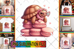 Cheerful TSHIRT Art Magic PNG, Turtle Product Image 1