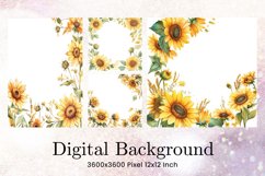 Flower Pattern Background Wallpaper Digital Paper_55 Product Image 1