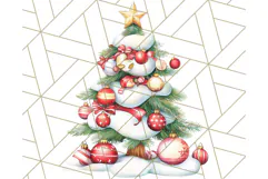 Vintage Christmas Clipart PNG, Cute Animals Holiday Elements Product Image 3