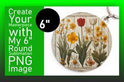 Vintage Floral Round Keychain &amp; Coaster Collection Product Image 1