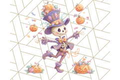 Creepy Carnival Halloween Clipart PNG with Hayride Art Product Image 3