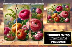 GIFT-WORTHY 20oz Tumbler Template , Flower Product Image 1