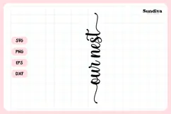 Porch Sign Saying SVG | Our Nest Product Image 3